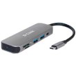 USB-Концентратор D-Link DUB-2325 2xUSB3.0, 1xUSB TypeC, 1xSD, 1x-microSD, USB TypeC