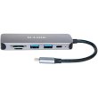 USB-Концентратор D-Link DUB-2325 2xUSB3.0, 1xUSB TypeC, 1xSD, 1x-microSD, USB TypeC
