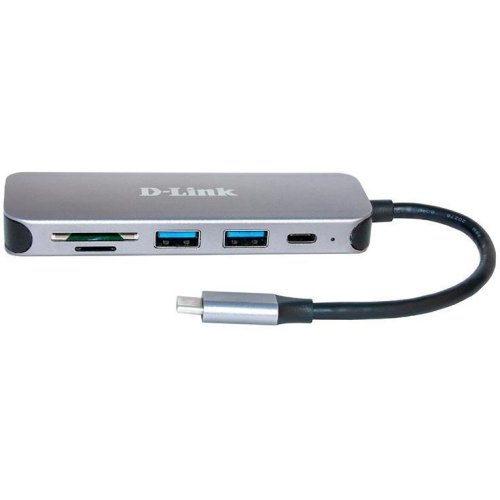 USB-Концентратор D-Link DUB-2325 2xUSB3.0, 1xUSB TypeC, 1xSD, 1x-microSD, USB TypeC