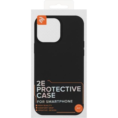 Чохол 2E Basic для Apple iPhone 13 Pro Max, Liquid Silicone, Black