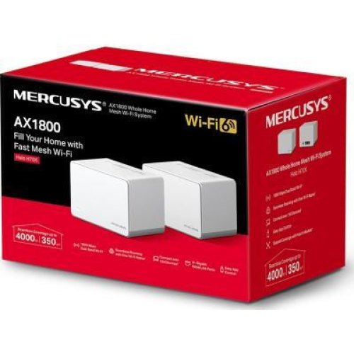 Маршрутизатор Mercusys HALO H70X 2PK AX1800 3xGE LAN/WAN MESH