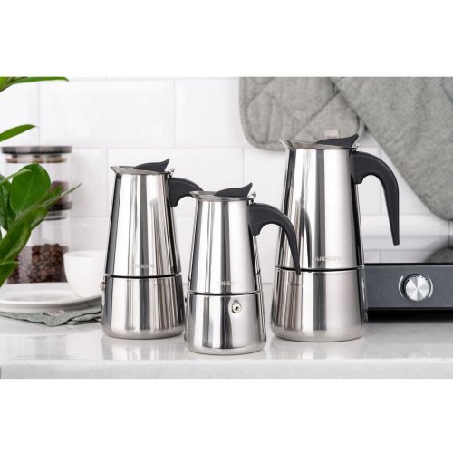 Гейзерна кавоварка ARDESTO Gemini Apulia, 6 чашок, нержавіюча сталь