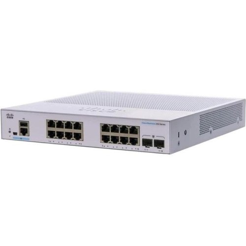 Комутатор Cisco CBS250 Smart 16-port GE, 2x1G SFP