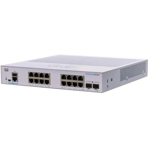 Комутатор Cisco CBS250 Smart 16-port GE, 2x1G SFP