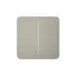 Кнопка для двоклавішного вимикача SoloButton 2-gang for LightSwitch, Jeweler, бездротовий, olive