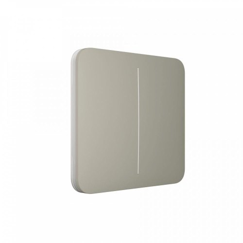 Кнопка для двоклавішного вимикача SoloButton 2-gang for LightSwitch, Jeweler, бездротовий, olive