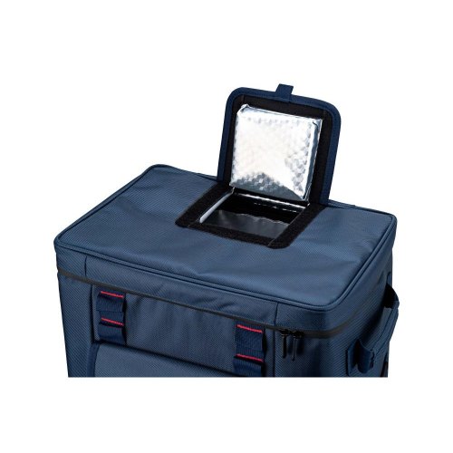 Термосумка на колесах 2E Picnic 50л, темно-синя