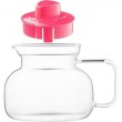 Заварник Termisil Maja, 1000 мл, малина, боросилікатне скло, пластик