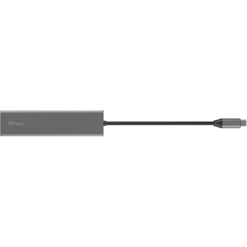 USB-хаб Trust HALYX FAST 3USB+CARD READER USB-C ALUMINIUM