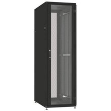 Шафа ZPAS 19 24U 600x1000, перфор.двері WZ-IT-246010-44AA-4-161-FP, чорна