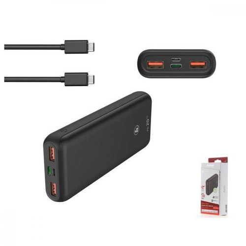 Зовнішній акумулятор PowerBank HAMA PD 20HD 20000 mAh Grey