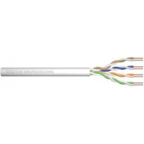Патч-корд Digitus CAT 5e U-UTP, 100m, AWG 24/1, PVC, сірий