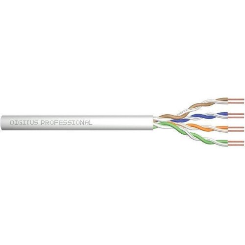 Патч-корд Digitus CAT 5e U-UTP, 100m, AWG 24/1, PVC, сірий