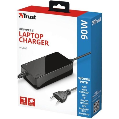 Адаптер живлення Trust Primo 90W-19V Universal Laptop BLACK