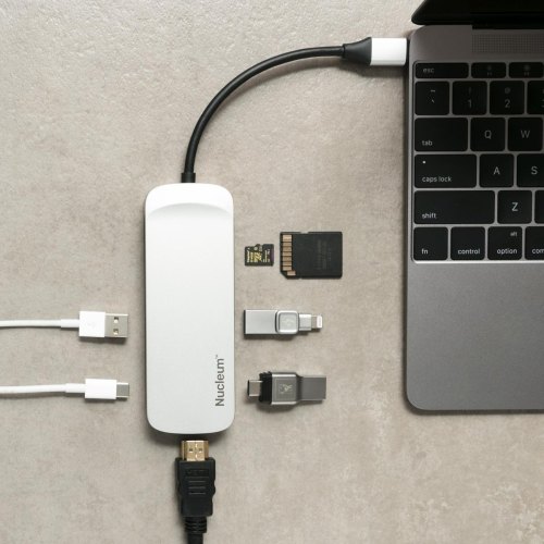 Хаб Kingston Nucleum USB-C : USB 3.0/HDMI/SD/microSD/Power Pass through/Type-C ports