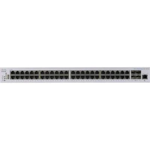 Комутатор Cisco CBS250 Smart 48-port GE, PoE, 4x1G SFP