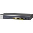 Комутатор NETGEAR GS510TPP 8x1GE PoE+(190Вт), 2xSFP, керований