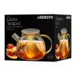Заварник ARDESTO Golden Moon, 1000мл, боросилікатне скло, бамбук, золотистий