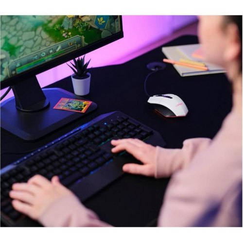 Мишка дротова Trust GXT 109 FELOX RGB White