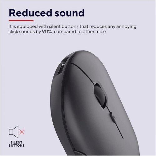 Мишка бездротова Trust Puck Rechargeable Ultra-Thin BT WL Silent Black