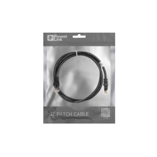 Патч-корд 2E Cat 6,UTP,RJ45, 26AWG ,7/0.16 Cu, 1.00 m,PVC, Black
