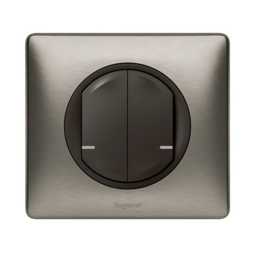 Набір упр. освітленням (мікро.реле + 2 smart-вимикача) (Celiane with NETATMO) [Графіт]