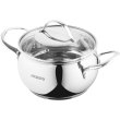 Каструля ARDESTO Gemini, скляна кришка, 2.2 л, нержавіюча сталь