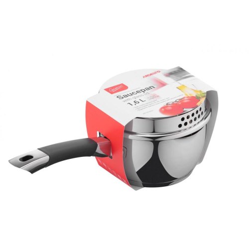 Ківш ARDESTO Gemini, скляна кришка, 1.6 л, нержавіюча сталь