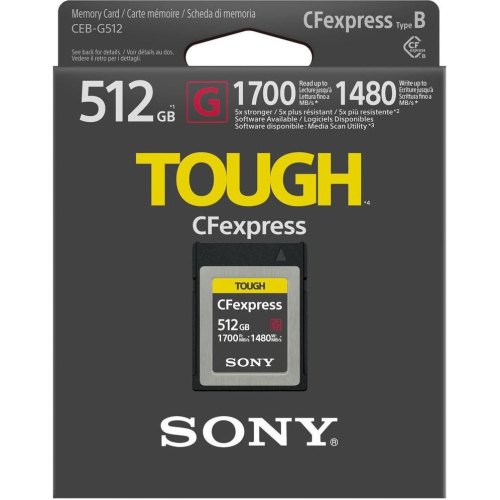 microSDXC  Sony CFexpress Type B 128GB R1700/W1480