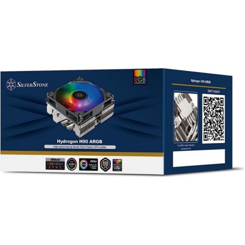 Кулер для процесора SilverStone Hydrogon H90-ARGB, LGA 1700, 2066, 2011, 1200, 115X, AM4, AM5, TDP95W