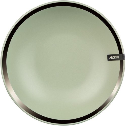 Тарілка супова ARDESTO Liguria, 20 см, Green bay, кераміка