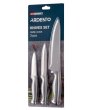 Набір ножів ARDESTO Gemini Gourmet 3 пр., сірий, нержавіюча сталь, пластик