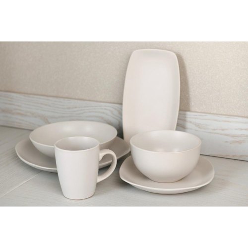 Тарілка обідня квадратна ARDESTO Molize, 27х27 см, біла, кераміка