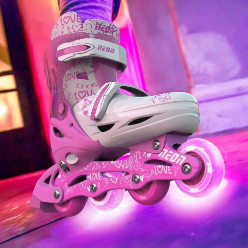 Ролики NEON INLINE SKATES Рожевий (Розмір 30-33)