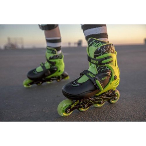 Ролики NEON COMBO SKATES Салатовий (Розмір 30-33)
