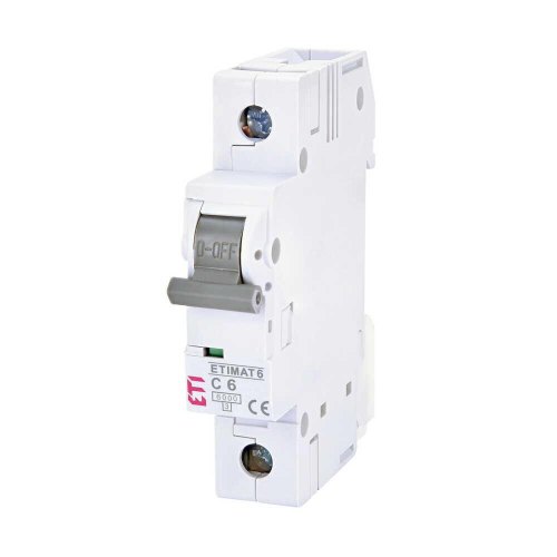 Автоматичний вимикач ETI ETIMAT 6 1p С [6А (6 kA)]