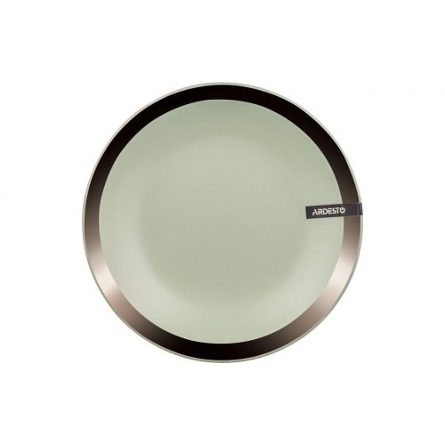 Тарілка десертна ARDESTO Liguria, 19 см, Green bay, кераміка