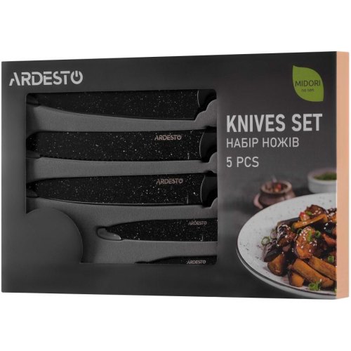 Набір ножів ARDESTO Midori 5 пр., нержавіюча сталь, пластик