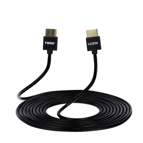 Кабель 2E HDMI (M/M), 3м, 2.0, Slim High Speed Aluminum, чорний