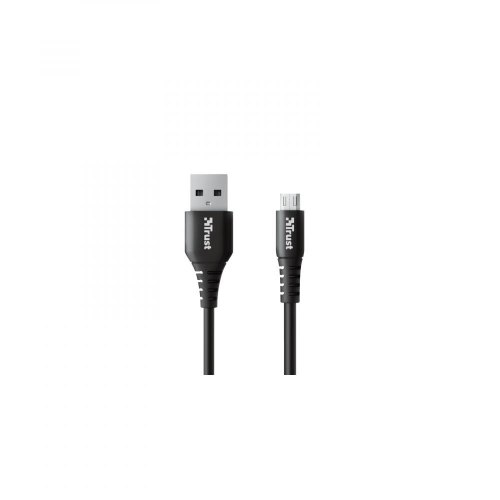 Кабель Trust NDURA USB-A - microUSB, 1m, black