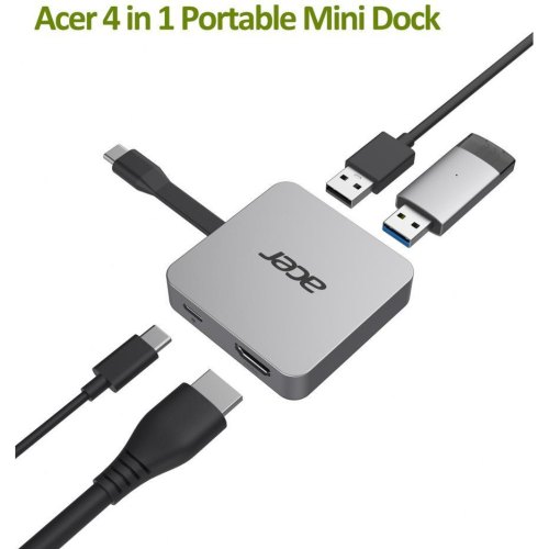 Док-станція Acer 4 in1, HDMI, 2xUSB3.2, USB-C