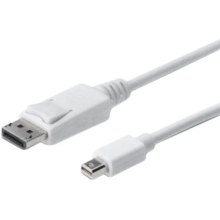 Кабель Digitus miniDisplayPort to DisplayPort (AM/AM) 3.0m, white