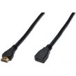 Кабель Digitus HDMI High speed + Ethernet (AM/AF) 3.0m, black
