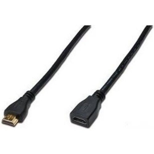 Кабель Digitus HDMI High speed + Ethernet (AM/AF) 3.0m, black