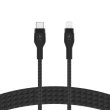 Кабель Belkin USB-С - Lightning, BRAIDED SILICONE, 1m, black