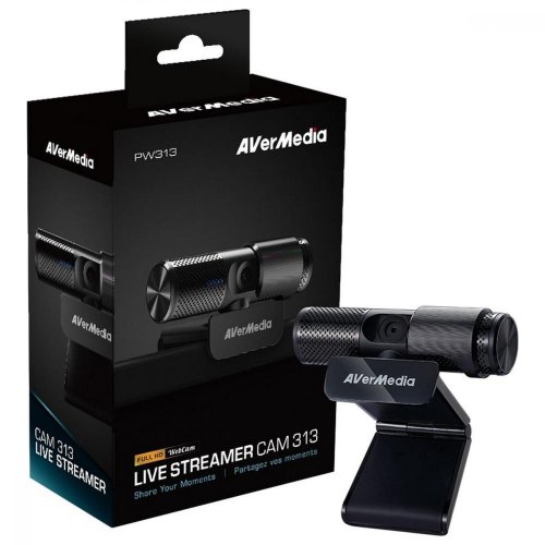 Веб-камера AVerMedia Live Streamer CAM 313 1080p30, fixed focus, black