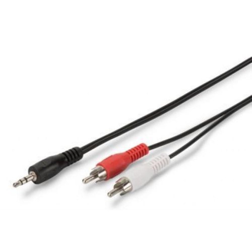 Кабель Digitus аудіо (jack 3.5мм-M/RCA-Mx2) Stereo Cable 1.5м