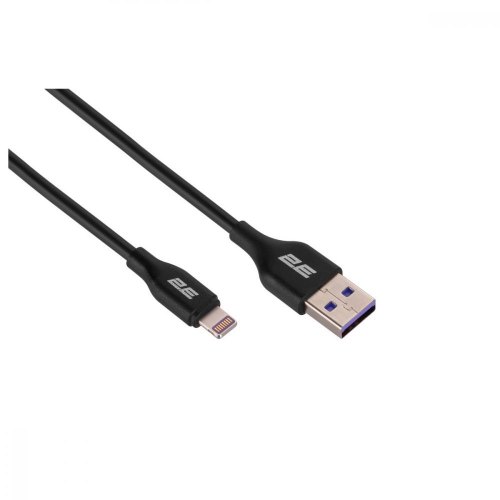 Кабель 2E USB-A - Lightning Glow 1m black