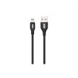 Кабель 2E USB-A - Lightning Glow 1m black