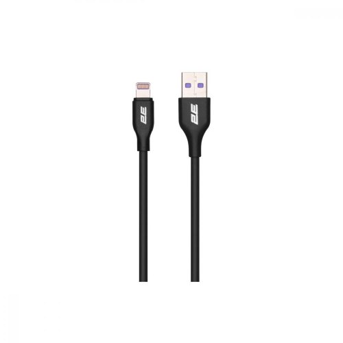Кабель 2E USB-A - Lightning Glow 1m black